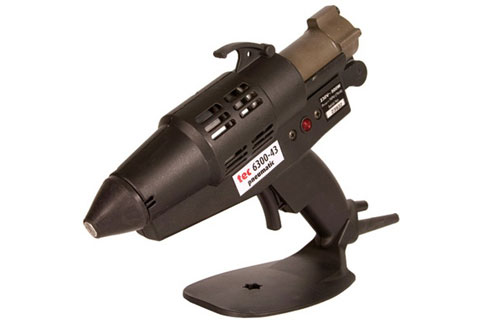 Aplicadores de cola: Pistolas Power Tec 6300, para aplicar cola termofusible Hotmelt de 43mm en Spray