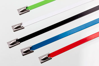 Bridas de Acero con recubrimiento de poliéster de color