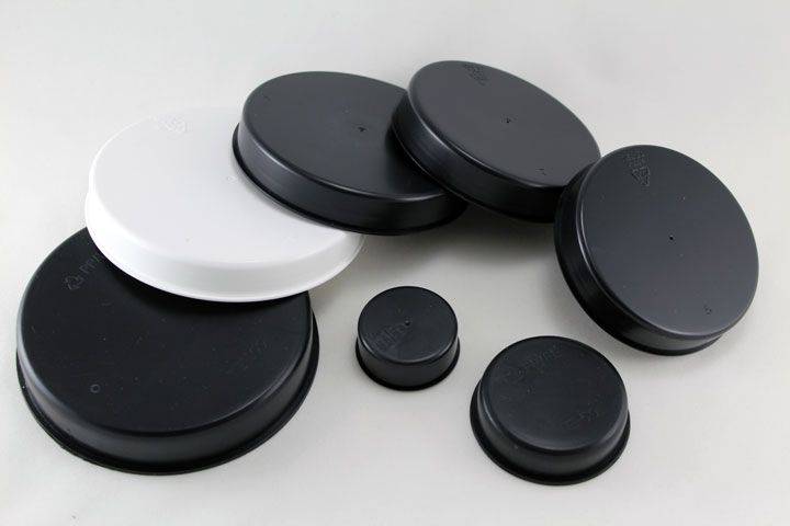 Tapones de plástico para tubos de cartón o plástico