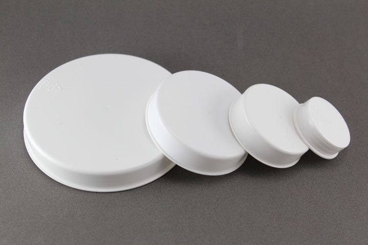 Tapones de plástico para tubos de cartón o plástico