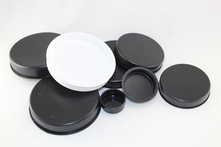 Tapones de plástico para tubos de cartón o plástico