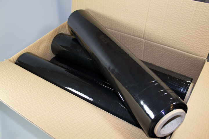 Film negro extensible manual y automática