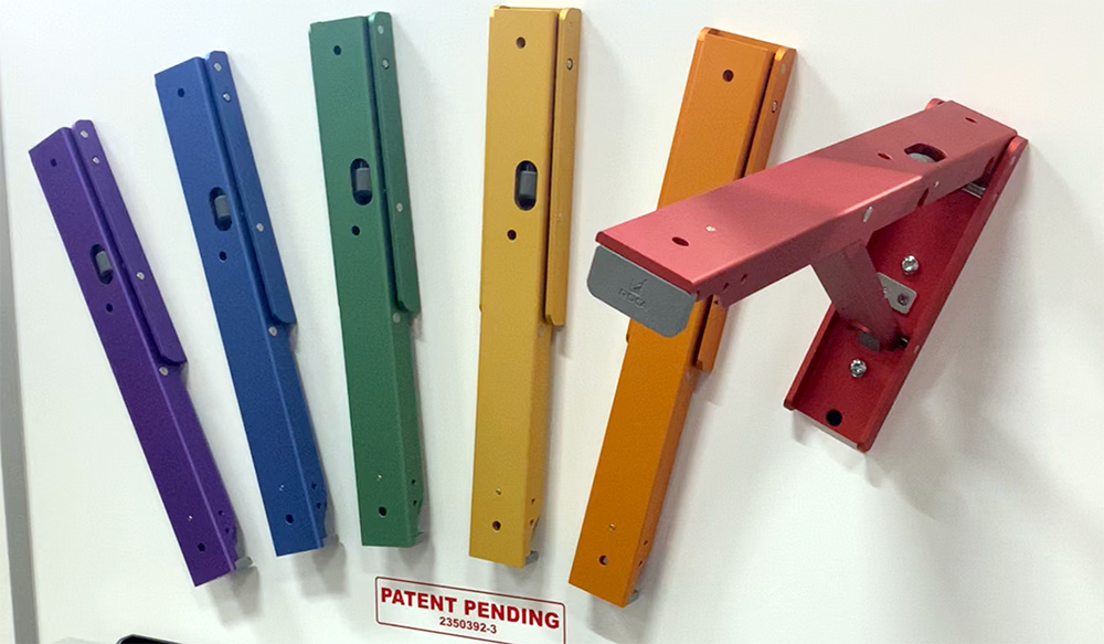 Escuadras Abatibles de colores de aluminio para cocinas o autocaravanas